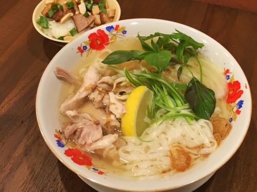 Vietnamese soup noodle lunch