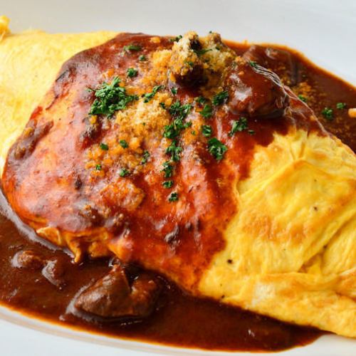 Butter rice omelet ~with homemade demi-glace~