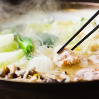 [特色雞肉料理]精選火鍋套餐2小時無限暢飲6,000日元