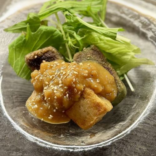 雞肉味噌三色麵筋