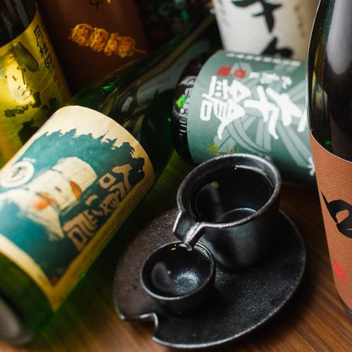 厳選された日本酒の数々