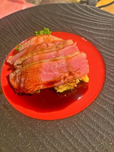 鮪魚派和鴨子@nuages_yosidamachi #Yokohama French #Kannai gourmet #Solo