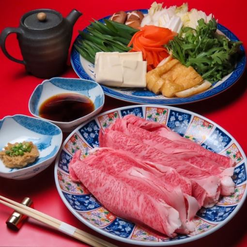 阿波牛リブロース すき焼きorしゃぶしゃぶ  1人前 5000円（税込）