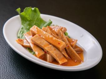 やわらか ビール屋さんの国産ピリ辛メンマ