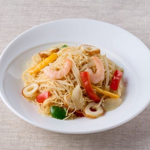 五目ビーフン炒め