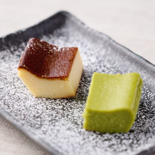 2種のチーズケーキ～米粉とピスタチオ～