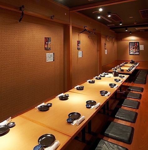 プライベートシーンに嬉しい掘りごたつ個室◎最大40名まで可！