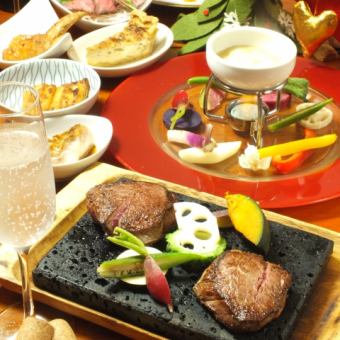 [For welcoming and farewell parties★] For those who want to enjoy meat♪ 2 hours of all-you-can-drink included☆Meat-filled course★6700 yen
