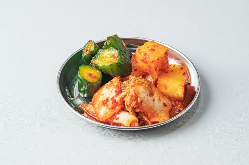 Assortment of 3 Kinds of Kimchi