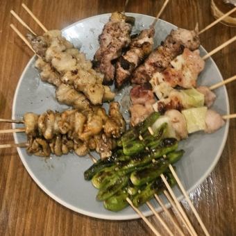 【San-en☆超值串燒套餐】簡單平價的6串套餐，加無限暢飲，只要2500日圓！