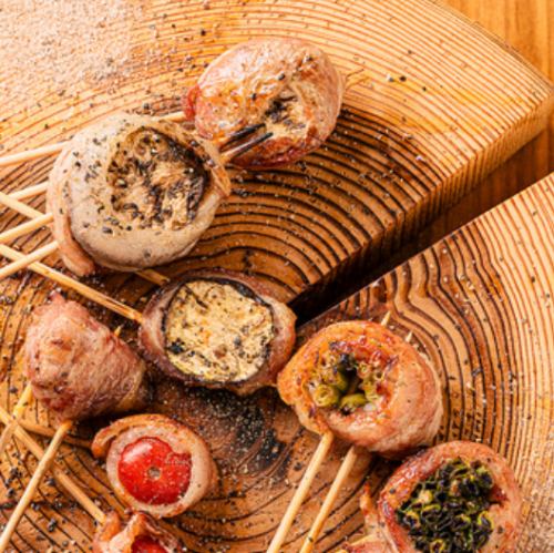 本日の豚バラ野菜巻き