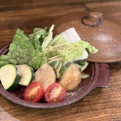 産直野菜蒸し焼き
