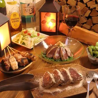 【☆三園秋季限定套餐☆】以當季鰹魚為原料的8道菜的季節限定套餐！包含無限暢飲，僅需4000日圓。
