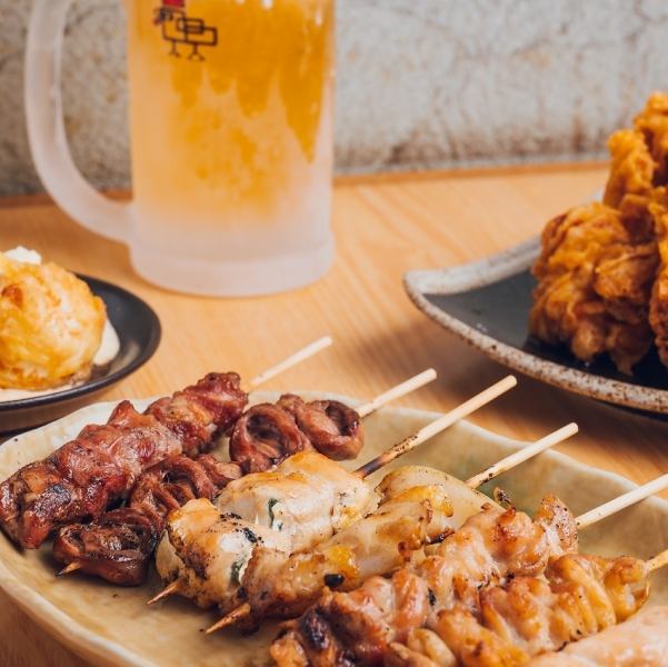 【お手軽コース】充実の手作りつくねと煮込みコースが魅力2時間飲み放題コースが2980円(税込)