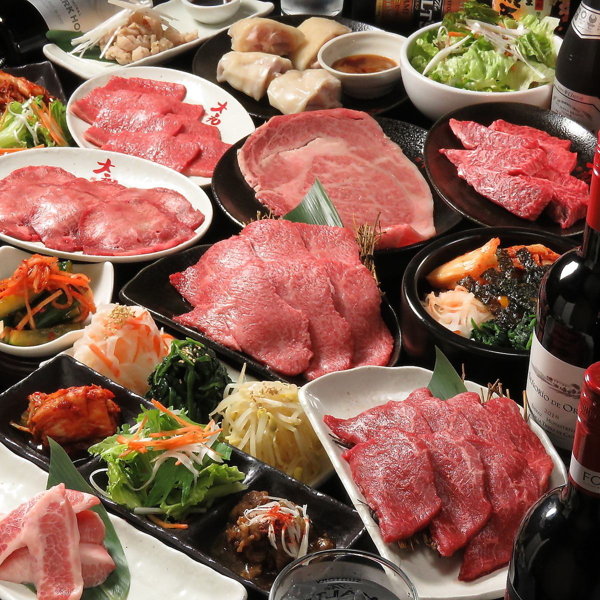 Enjoy a total of 9 popular dishes with 2 hours of all-you-can-drink for just 4,000 yen!