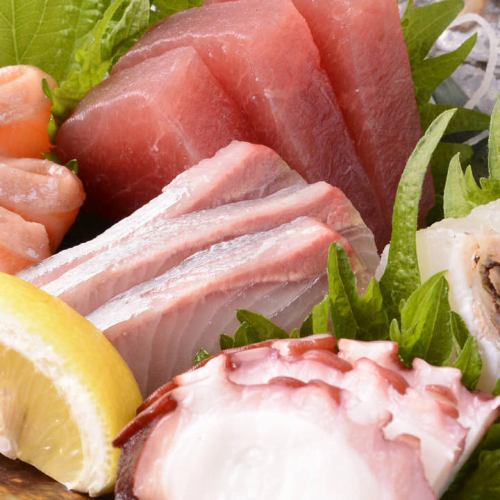 おすすめ！　築地直送　旬の五点盛り