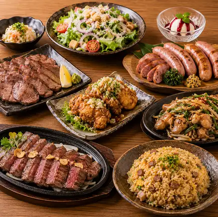 【肉好き必見◎3時間飲み放題付】 全9品 『厳選肉コース』 4500円(税込）