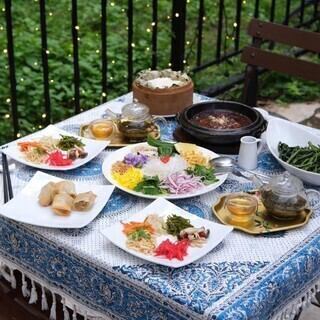 【香港ヴィーガンコース】ヘルシー野菜中心に本格的な麻婆豆腐も味わえます♪＜4400円(税込)＞