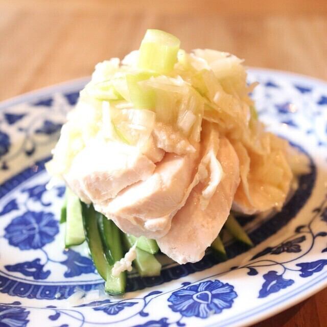 찐 닭 ~ 파 소스 소스 ~