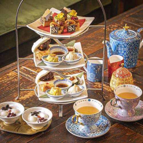 【アフタヌーンティー】老舗スイーツ×中華セイボリードリンク飲み放題120分付き(L.O.30分前)