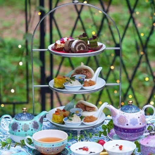 【香りを楽しむアフタヌーンティー】SNスイーツ×中華セイボリー飲み放題120分付き(L.O.30分前)