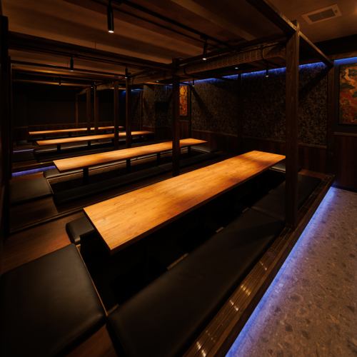 寬敞的長桌！現代日式私人宴會廳