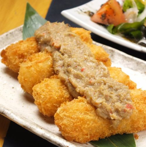 Crab cream croquette with crab miso sauce