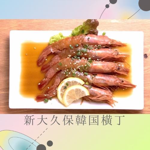 Gangjangseu (soy sauce shrimp)