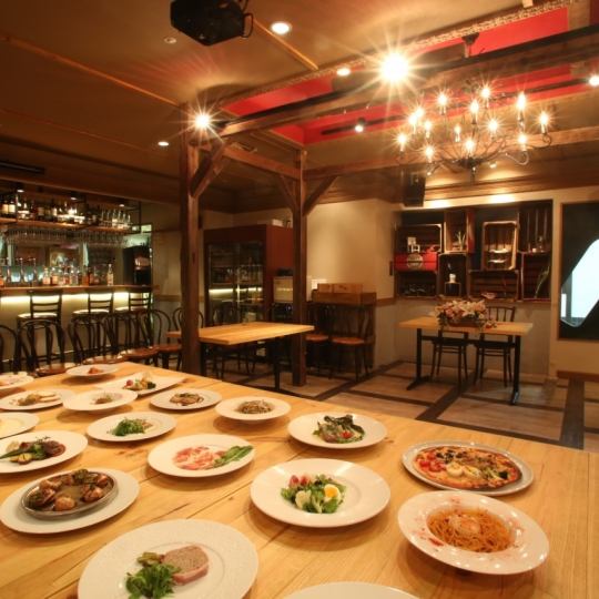 HappyWedding15大特典付！ビュッフェ形式飲放90分♪貸切＆結婚式【スタンダードプラン4500円】