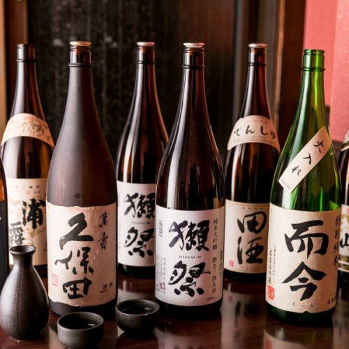 We offer carefully selected local sake from all over Japan!