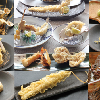 Chef's choice course "Sora" Luxurious course with 8 dishes including 7 kinds of luxurious tempura and tempura bowl 6,270 yen