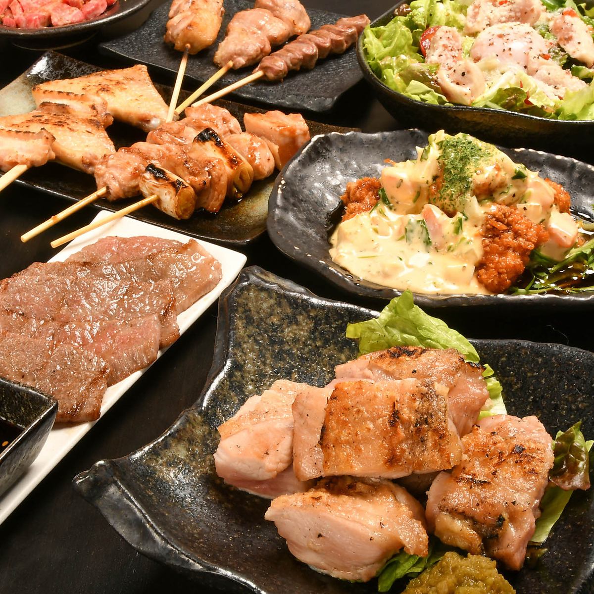 Izakaya where you can enjoy the specialty of grilled chicken luxuriously