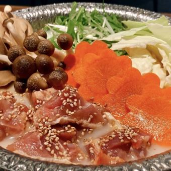 [Choice of special hot pot course] Collagen-rich mizutaki hot pot or spicy hot pot with 6 other dishes Weekdays 3H2980 yen