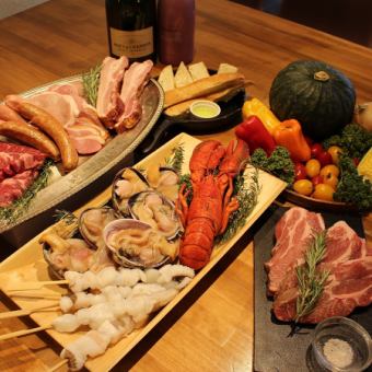 [Bring your own BBQ course] Customers bring their own ingredients! 2.5 hours on weekdays + all-you-can-drink included! → 4,200 yen