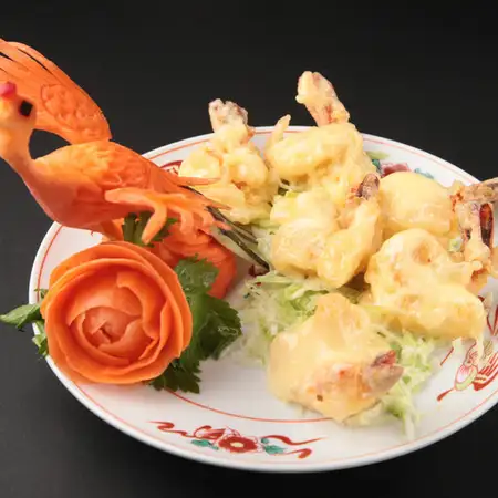 芝エビのマヨネーズ和え/芝エビとアスパラの炒め