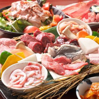 【普通】能登牛肉+甜點14道菜→3,850日圓（含稅）