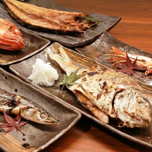厳選食材の炉端焼き