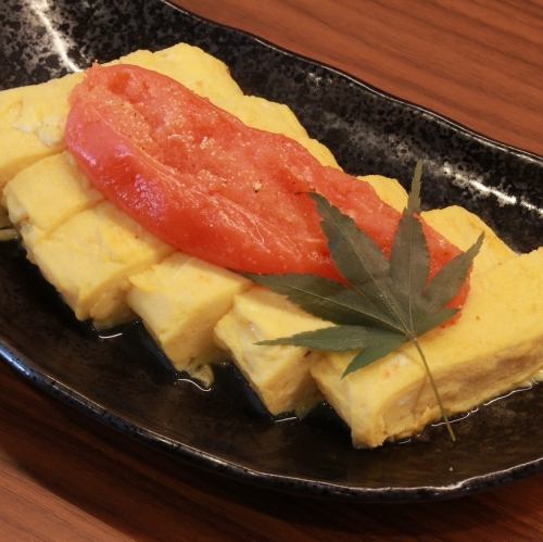 だし巻き卵明太子添え