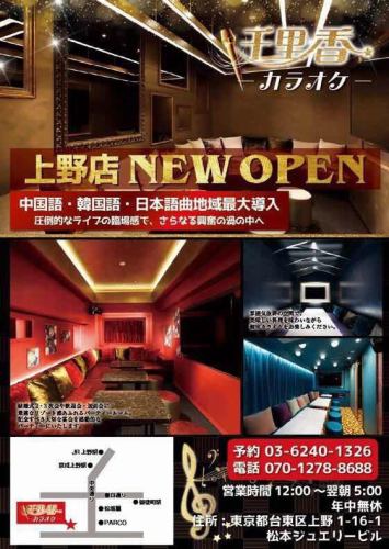 Senrika Karaoke newly opened (deluxe private room) (location: Ueno Station)