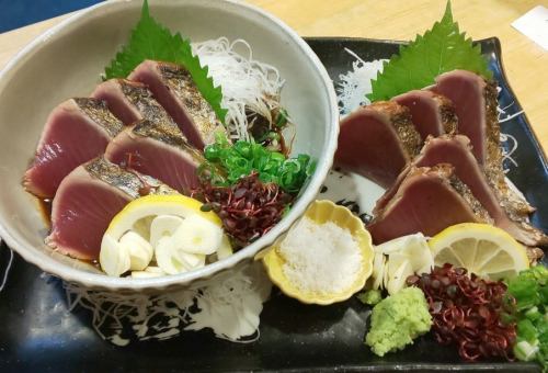 鰹藁焼きタタキ相盛り