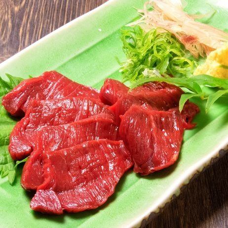 Horsemeat sashimi from Haruno