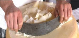削りたてロディジャーノチーズのラスパドューラ 