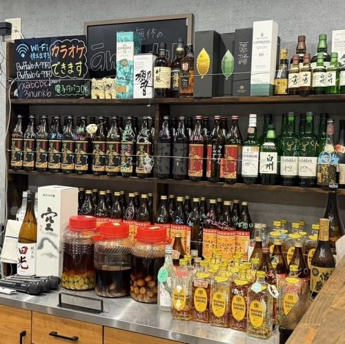 【日本酒と焼酎を豊富に取り揃え】