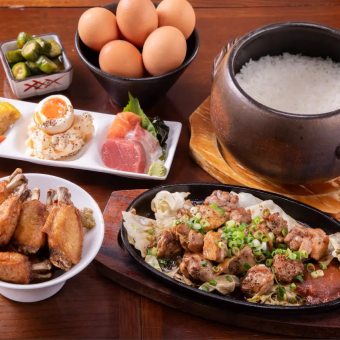 【はじめてのコバスタ】名物全部盛り！炊きたて土鍋ご飯で〆る至福のお試しコース