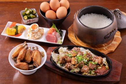 【はじめてのコバスタ】名物全部盛り！炊きたて土鍋ご飯で〆る至福のお試しコース