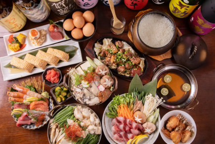 【極み・特製もつ鍋コース】ぷりぷり国産牛もつと厚切り鮮魚を味わう冬の贅沢宴会