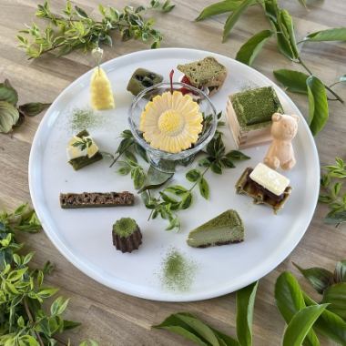 【5月,6月限定】≪ Dessert Plate MACCHA Version ≫　季節の美味しいデザートを贅沢に一皿で！