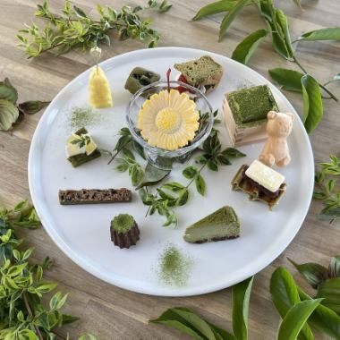 【5月,6月限定】≪ Dessert Plate MACCHA Version ≫　季節の美味しいデザートを贅沢に一皿で！
