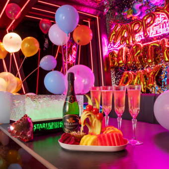 【アフタヌーンティーコース】フルーツ盛り合わせ＆ノンアルドリンク飲み放題・カラオケ2時間♪