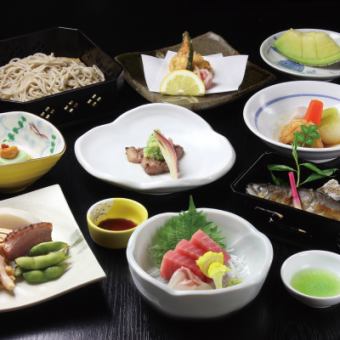 享受熟練工匠製作的創意美食，共9道菜◆季節性懷石套餐（竹）◆5,000日圓<個人懷石>